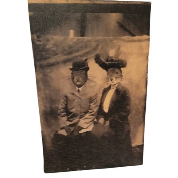 Jake Genen Lincoln Family Squirrels Art on Wood Rustic Whimsical Home Decor - Picture 5 of 8